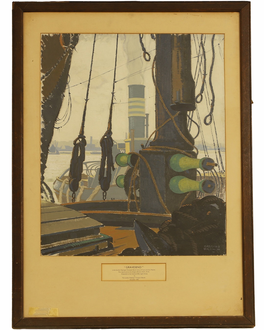 Gregory Brown (British, 1887-1941), 'Gravesend' (£700-900)